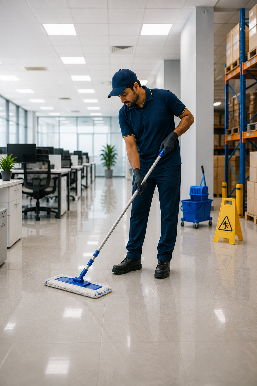 Office and warehouse cleaning service in Marthandam